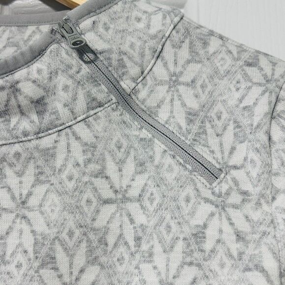 Talbots soft Cotton Zip-mock neck Fleece Pullover Sweater size XS with pockets - Picture 5 of 6